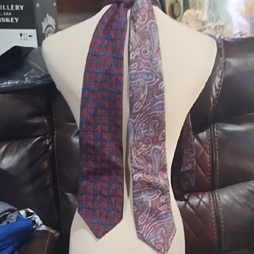 Stylish Paisley and Geometric Patterned Tie Set Mix Match All Ties